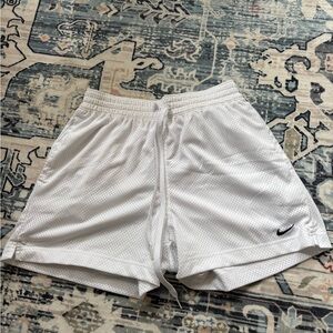 Nike Women's Mesh White Athletic Shorts